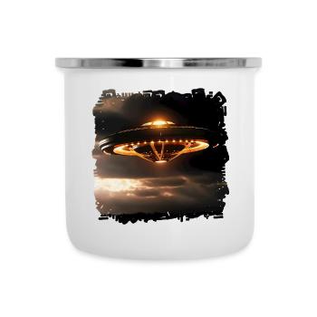 US-Regierung zeigt Videos von Ufos - Emaille-Tasse - Weiß - Vorne