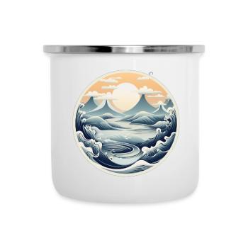 Mountains of the future - Camper Mug - white - Front