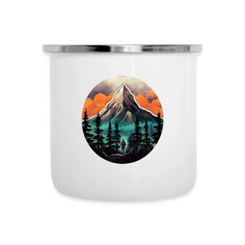 Reisende #tshirt - Emaille-Tasse - Weiß - Vorne