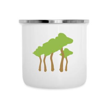 Forest Symbol Cartoon Trees Tree - Camper Mug - white - Front