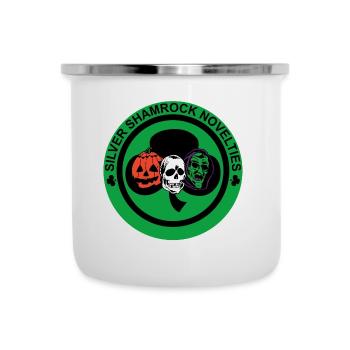 Zilveren Shamrock Nieuwigheden - Emaille mok - wit - Voor