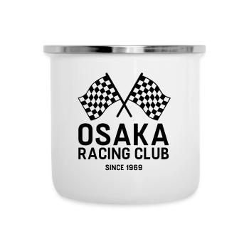 OSAKA RACING CLUB - Emaille-Tasse - Weiß - Vorne