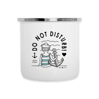 Anker Liebe - Emaille-Tasse - Weiß - Vorne