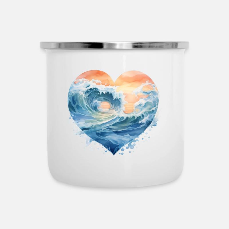 Wave - Camper Mug - white