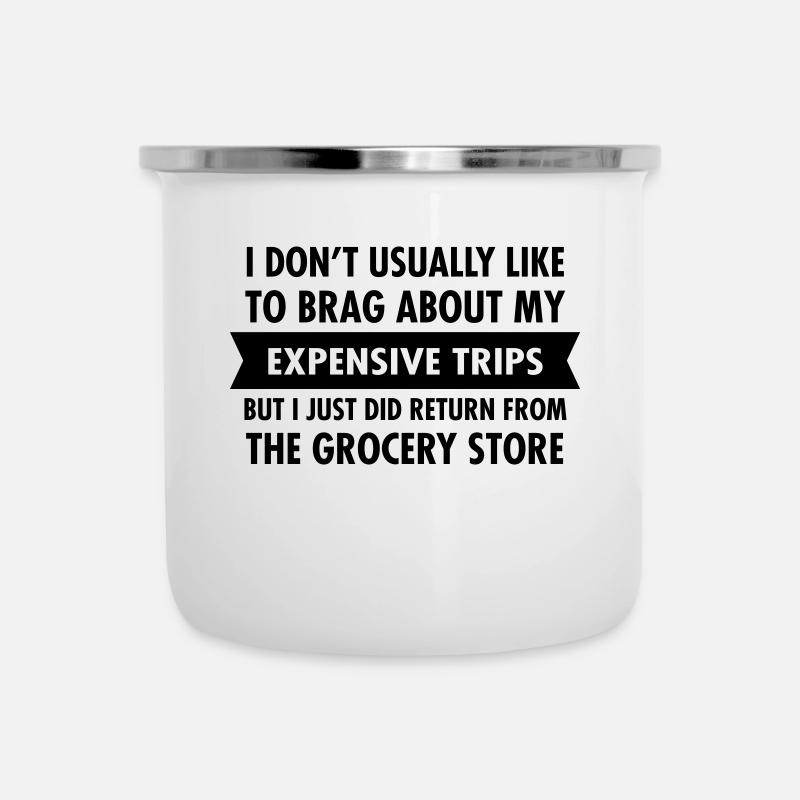 Expensive Trip To The Grocery Store - Inflation - Camper Mug - white