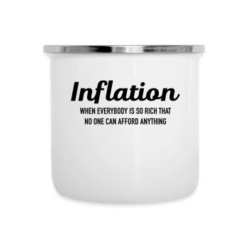 Inflation - When Everybody Is So Rich... - Camper Mug - white - Front
