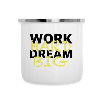 Work hard and dream big | Motivation, success - Camper Mug - white - Front