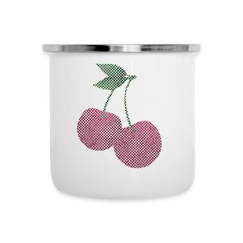 Sweet cherry fruit strawberry gift cherry tree - Camper Mug - white - Front