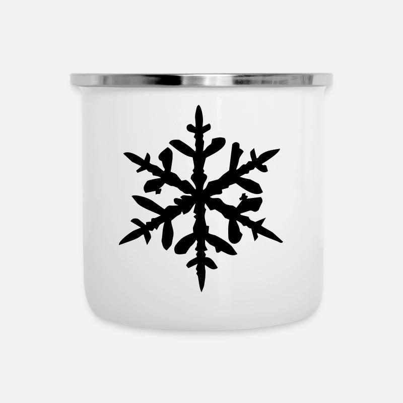 Snowflake - Camper Mug - white
