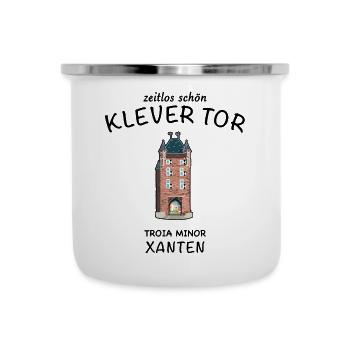 Xanten, Klever Tor,, Allemagne - Tasse émaillée - blanc - Devant
