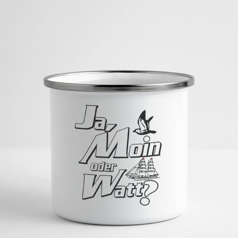 Ja Moin oder Watt? Tasse émaillée