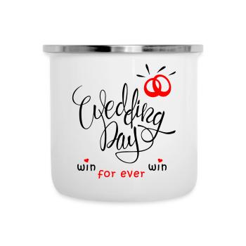 Wedding, Wedding Bands, Bridal, Wedding Day - Camper Mug - white - Front