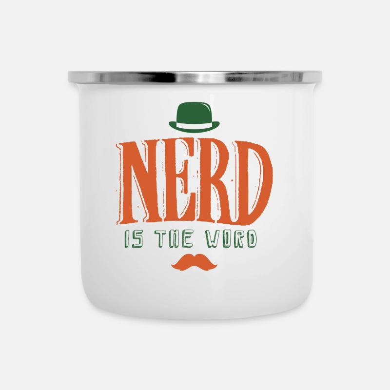 NERD is The Word - Camper Mug - white