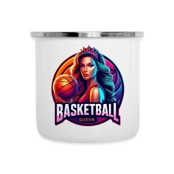 Basketball Queen Illustration - Camper Mug - white - Front