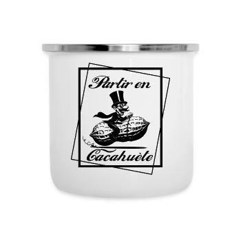 Erdnuss-Trip - Emaille-Tasse - Weiß - Vorne