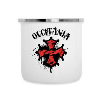 KREUZ AUS OKZITANIEN UND OKZITANIEN - Emaille-Tasse - Weiß - Vorne