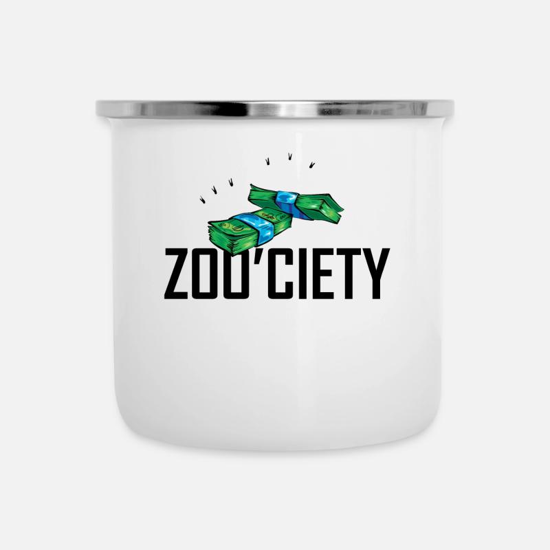 Zoo'ciety - ein Dschungel des Reichtums - Emaille-Tasse - Weiß