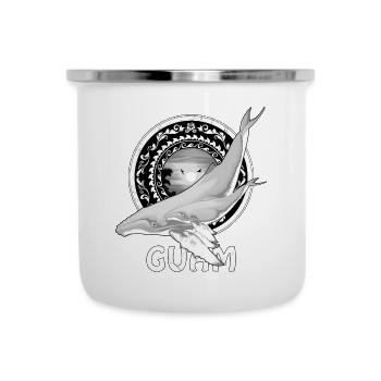 Guam Buckelwal - Emaille-Tasse - Weiß - Vorne