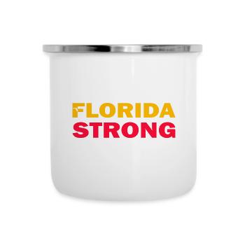 Florida Stark - Emaille-Tasse - Weiß - Vorne