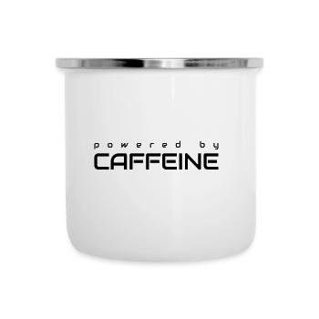 Powered By Caffeine - Camper Mug - white - Front