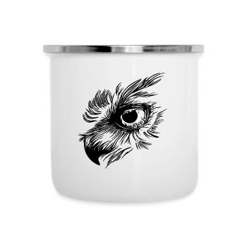 Owl Beak - Owl Eye - Camper Mug - white - Front