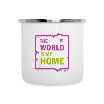 World Home (couleur) - Tasse émaillée - blanc - Devant