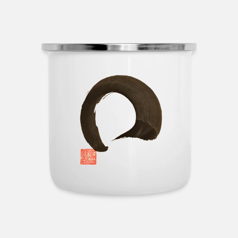 Enso - Zen calligraphy - Camper Mug - white