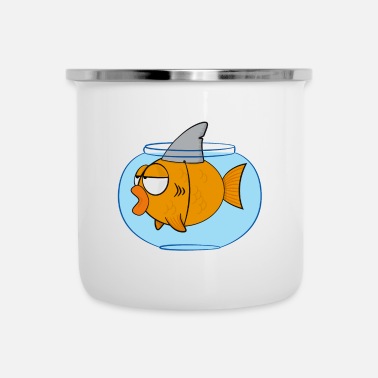 Funny cartoon fish with shark fin' Mouse Pad | Spreadshirt