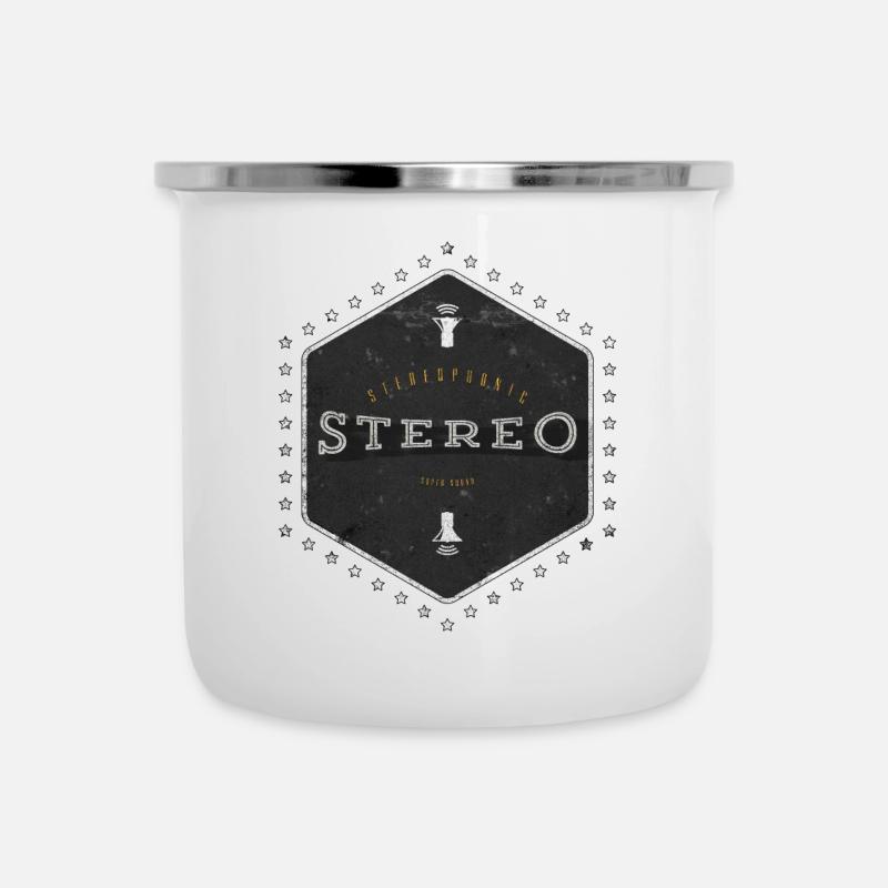 Stéréo Super Son - Tasse émaillée - blanc