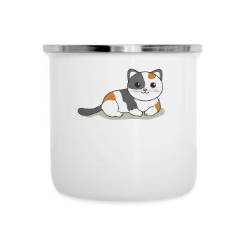 Kawaii Cat Cute Manga Anime Cats - Camper Mug - white - Front