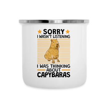 I thought of Capybaras capybara - Camper Mug - white - Front