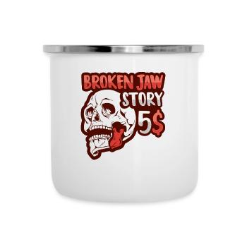 Broken jaw fracture - Camper Mug - white - Front