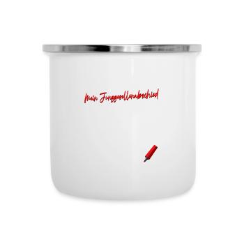 Gästebuch Junggesellinnenabschied - Emaille-Tasse - Weiß - Vorne