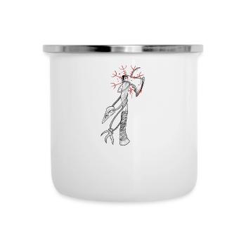 Viking Axe I Walhalla Asgard Motif pour Teutons - Tasse émaillée - blanc - Devant