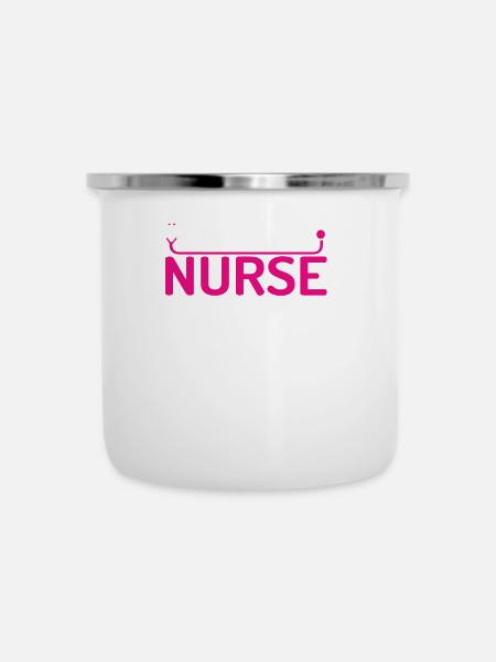 Notfall Krankenschwester - Emaille-Tasse - Weiß