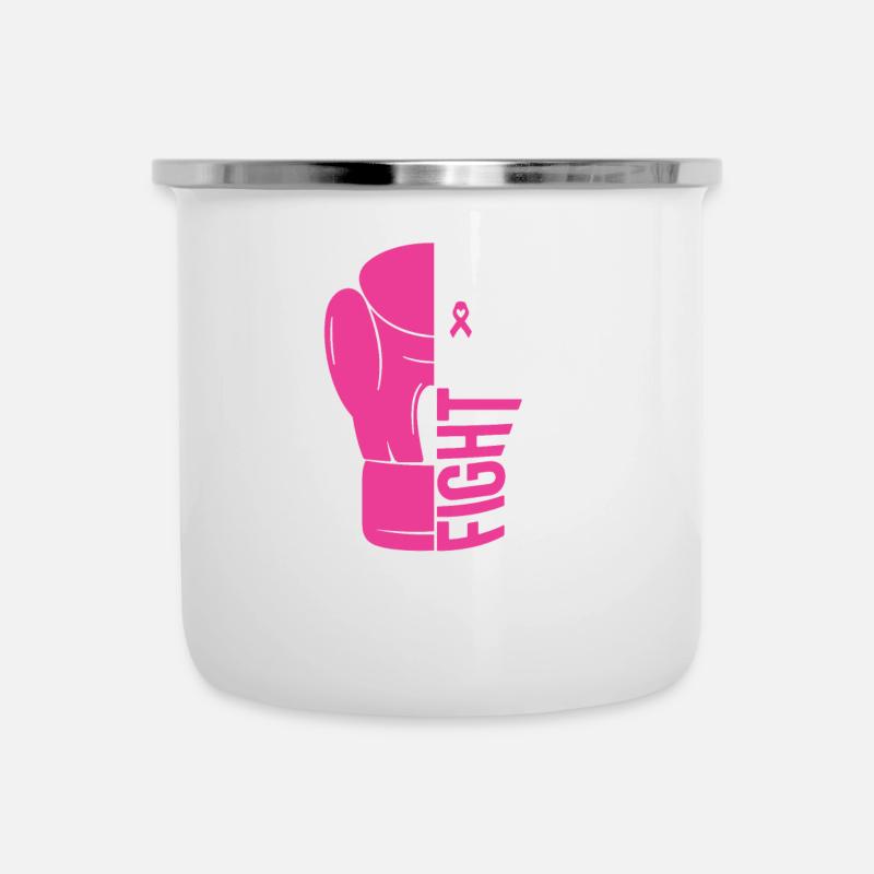 Ihr Kampf ist unser Kampf - Emaille-Tasse - Weiß
