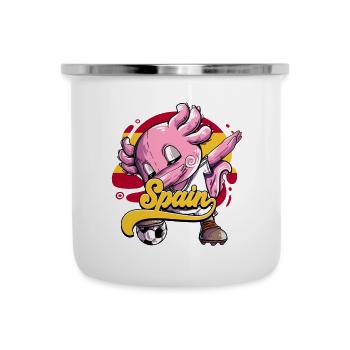 Spanien Fußball - Emaille-Tasse - Weiß - Vorne