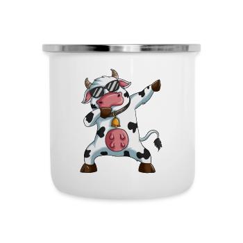 Dabbing Cow Farmer Dab Cowshed Farm - Camper Mug - white - Front