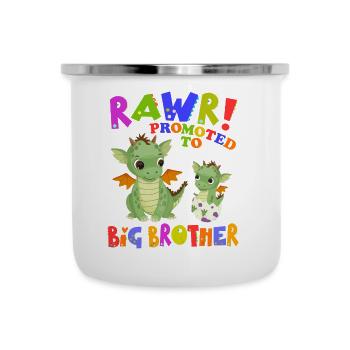 Rawr! Promu à Big Brother Cute - Tasse émaillée - blanc - Devant