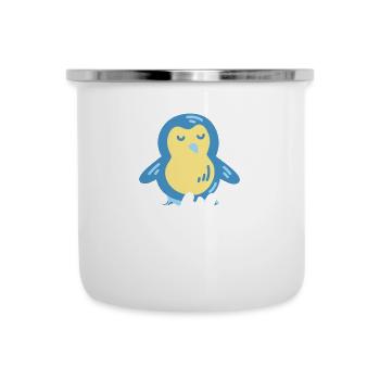 pingouin mignon ne peut pas voler - Tasse émaillée - blanc - Devant