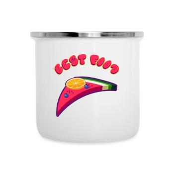 Meilleure nourriture - Tasse émaillée - blanc - Devant