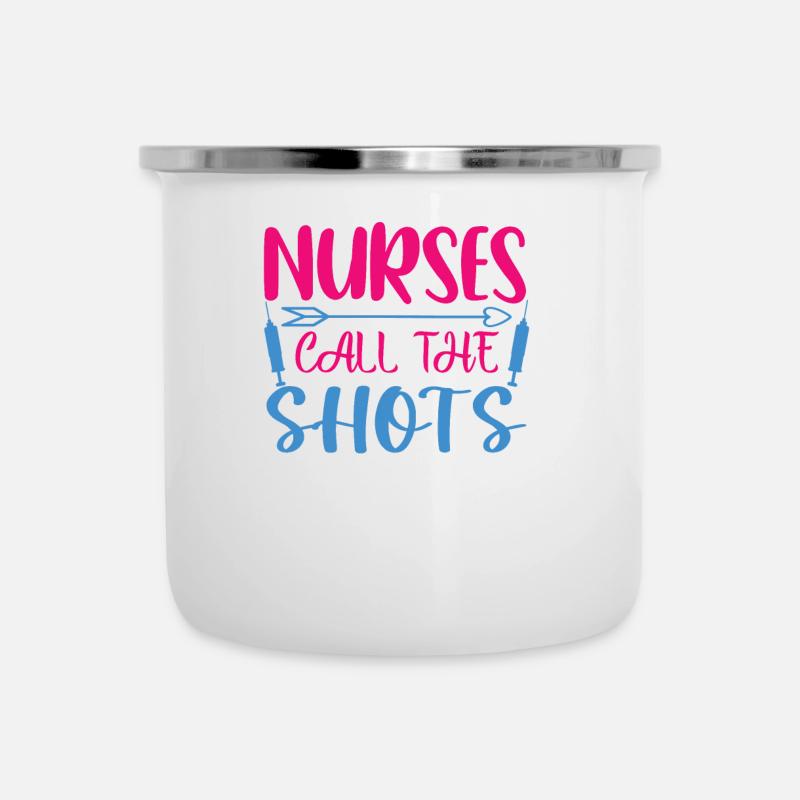 Besoin d’un hôpital infirmier - Tasse émaillée - blanc