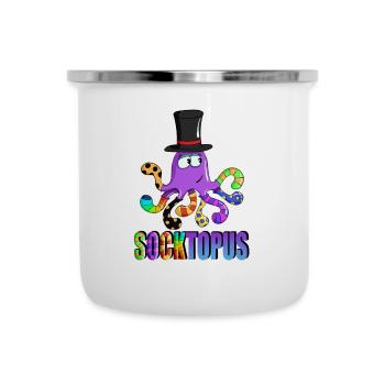 Socktopus Eight Tentacles Colorful for future - Emaille-Tasse - Weiß - Vorne