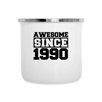 Awesome since 1990 - Camper Mug - white - Front
