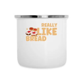 Bread Baking Gift Bakery Quote Baker - Camper Mug - white - Front
