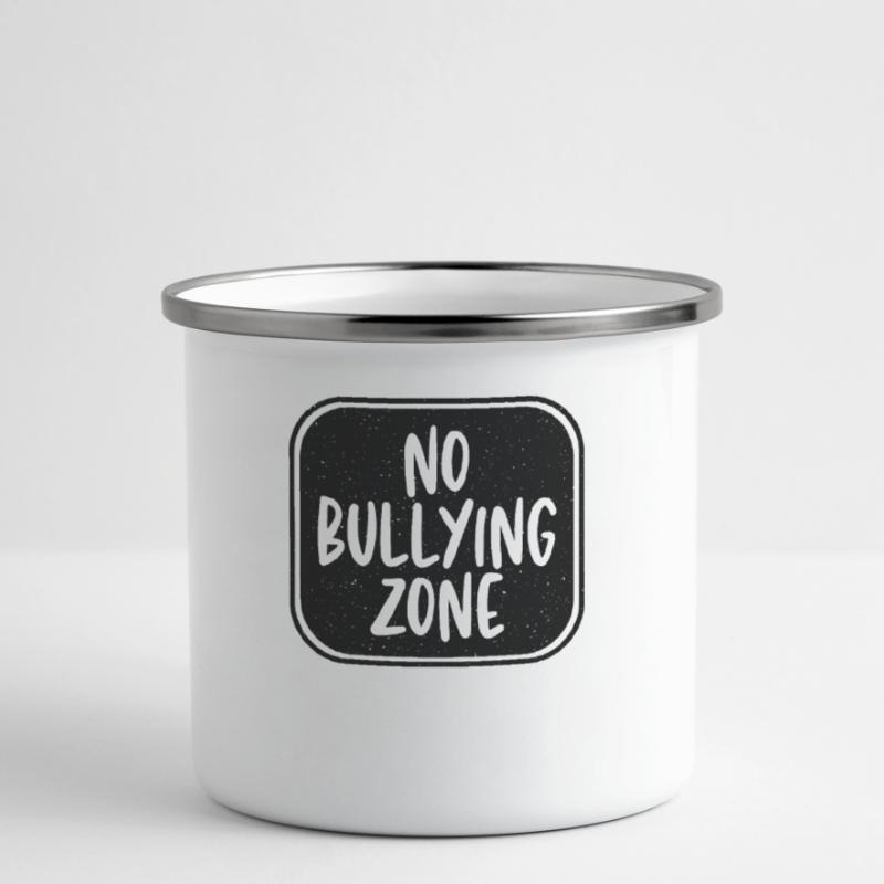 Aucune zone d’intimidation pour lutter contre l’intimidation n’arrête l’intimidation Tasse émaillée
