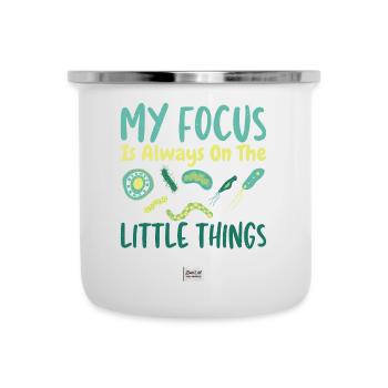Piccole cose Microbiologia Microbiologo Biologia - Tazza smaltata - bianco - Fronte