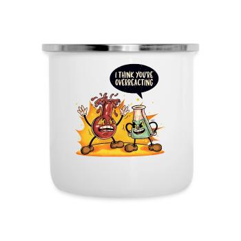 You overreact - Camper Mug - white - Front
