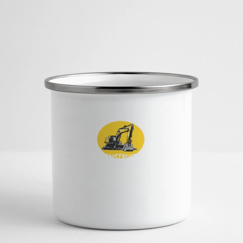 Construction machine machine operator Construction site excavator Camper Mug
