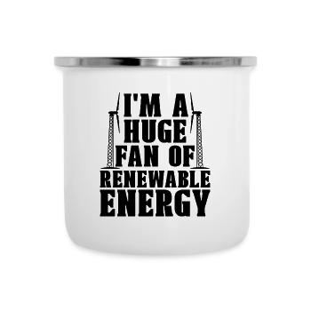 I'm A Huge Fan Of Green Energy Turbine Technician - Camper Mug - white - Front